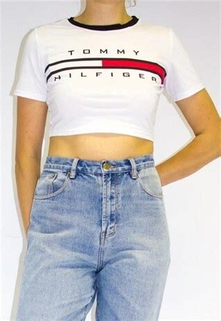 tommy hilfiger crop top|tommy hilfiger crop top 90s.